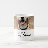 Mug Chien chat photo ajouter le nom de l'animal de com (Centre)