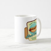 Mug Chien chaud de texte personnalisé (Devant droit)