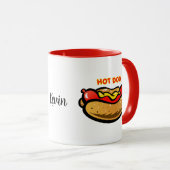 Mug Chien chaud personnalisé (Devant droit)