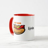 Mug Chien chaud personnalisé (Devant gauche)