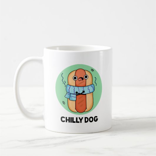 Mug Chien chéri Funny Chili Hot Dog Pun (Gauche)