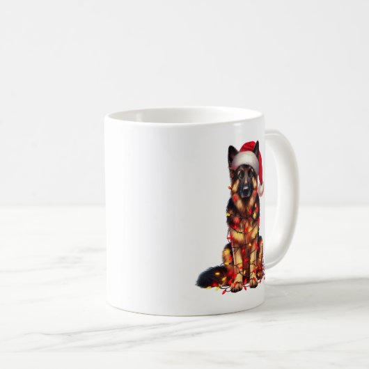 Mug Chien Chien Chien Chien Chien Chien Allemand Noël (Devant droit)