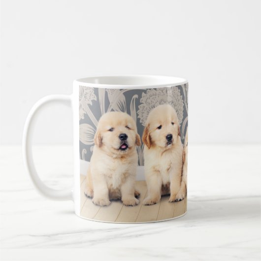 Mug Chien Chien Chien Chien Chien Chien Mignonne Golde (Gauche)