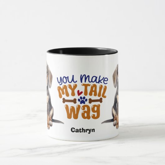 Mug Chien Chien Chien Coonhin Vous Faites Mon Wag Tail (Centre)