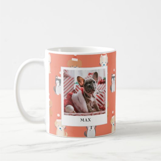 Mug Chien Chien Chien Père Noël Motif 2 Photo Fête Rou (Gauche)