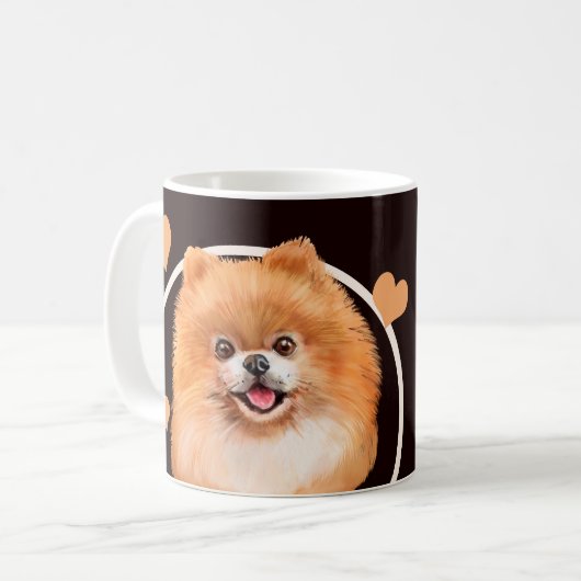 Mug Chien Chien Chien Poméranien Chaque Snack Que Vous (Devant gauche)
