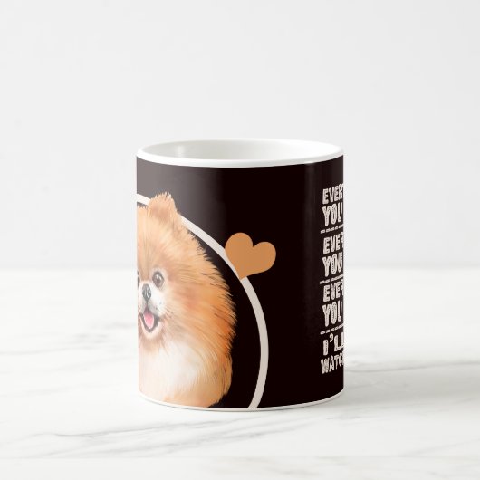 Mug Chien Chien Chien Poméranien Chaque Snack Que Vous (Centre)