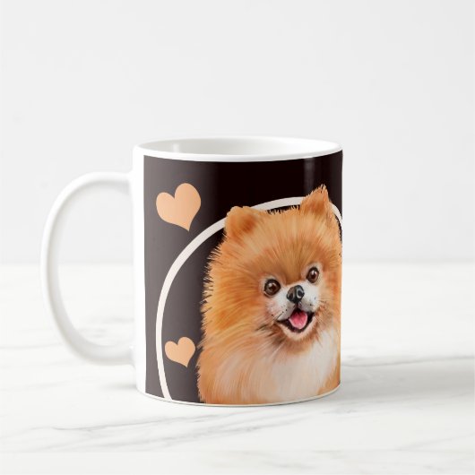 Mug Chien Chien Chien Poméranien Chaque Snack Que Vous (Gauche)