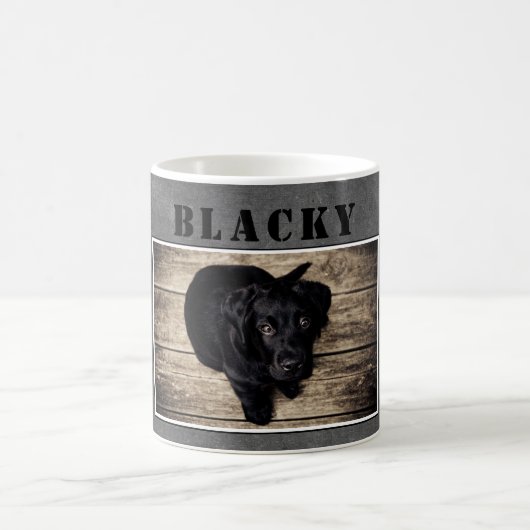 Mug Chien Chien Chiot Animaux de compagnie Photo et no (Centre)