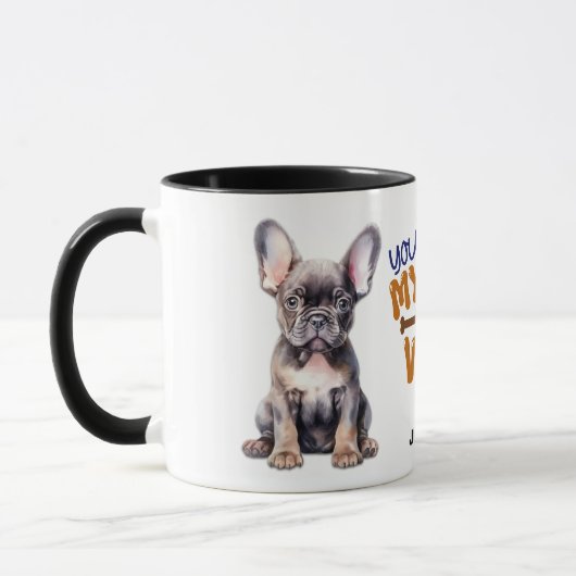 Mug Chien-chien français Chien-chien Vous Faites Mon W (Gauche)
