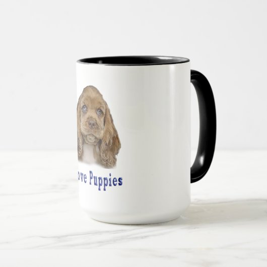 Mug Chien chiot (Devant droit)