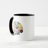 Mug Chien chiot Linda Retro Sun T-Shirt (Devant gauche)