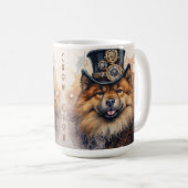 Mug Chien Chow Chow Steampunk (Devant droit)
