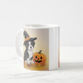 Mug Chien citrouille Halloween conception mignonne (Devant gauche)