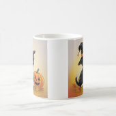 Mug Chien citrouille Halloween conception mignonne (Centre)