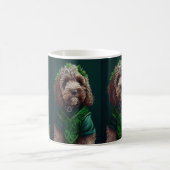 Mug Chien Cockapoo en robe de la Saint-Patrick (Centre)