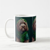 Mug Chien Cockapoo en robe de la Saint-Patrick (Gauche)