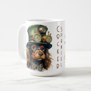 Mug Chien Cocker Steampunk