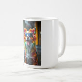 Mug Chien Coloré Pop Art Éclaboussure (Devant droit)