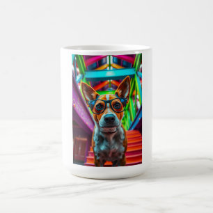 Mug Chien Cool avec Lunettes de Soleil