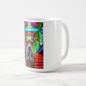 Mug Chien Cool avec Lunettes de Soleil (Devant droit)