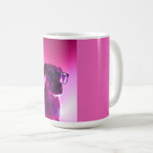 Mug Chien Cool avec Lunettes de Soleil (Devant droit)