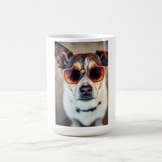 Mug Chien Cool avec Lunettes de Soleil (Centre)