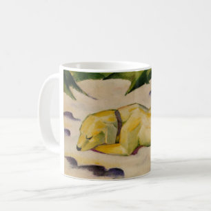 Mug Chien couché dans la neige (par Franz Marc)