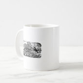 Mug Chien courant art animal antique illustration vict (Devant gauche)