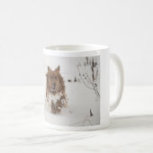 Mug Chien courant dans la neige (Devant droit)
