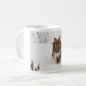 Mug Chien courant dans la neige (Devant gauche)