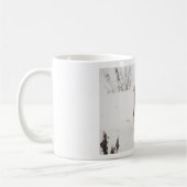 Mug Chien courant dans la neige (Gauche)