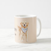 Mug Chien crème Amour de chiot (Devant droit)