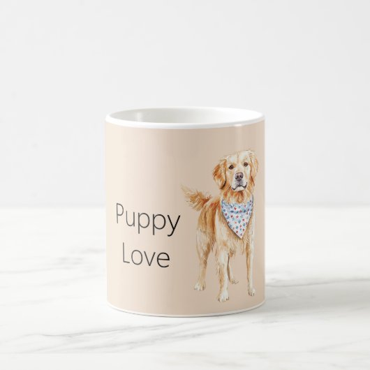 Mug Chien crème Amour de chiot (Centre)