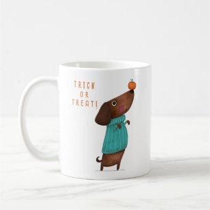 Mug Chien Dachshund Automne Halloween Automne