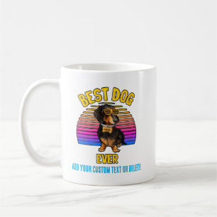 Mug Chien Dachshund coloré rétro