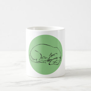 Mug Chien Dachshund endormi