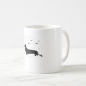 Mug Chien Dachshund Halloween Lune Silhouette Classiqu (Devant droit)