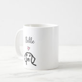 Mug Chien Dachshund Personnalisé (Devant gauche)