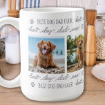 Mug CHIEN DAD Personnalisé Animaux 4 Photo Collage<br><div class="desc">Chien papa ♡... Surprenez votre papa de chien préféré que ce soit son anniversaire, sa Fête des pères ou Noël avec cette super mignonne tasse photo personnalisée. Customisez cette tasse à café avec la photo préférée de votre chien, et le nom. Double face - vous pouvez différentes photos de chaque...</div>