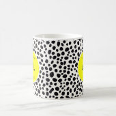 Mug Chien dalmate Abstrait Motif Monogramme jaune (Centre)