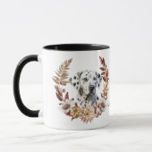 Mug Chien dalmate couronne d'automne (Gauche)