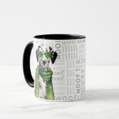 Mug Chien dalmate de Noël élégant (Devant gauche)
