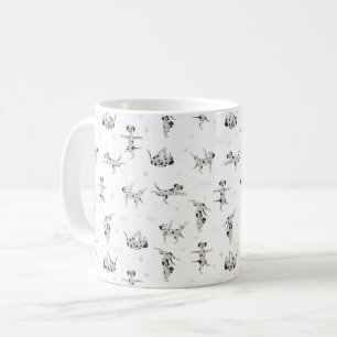 Mug Chien dalmate faisant du yoga