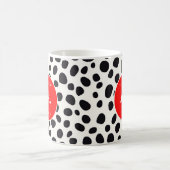 Mug Chien dalmate Motif Abstrait RedMonogram (Centre)
