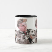 Mug Chien Dalmatien Chien mignon Poignée Noir Blanc Mu (Centre)