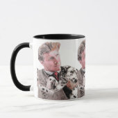 Mug Chien Dalmatien Chien mignon Poignée Noir Blanc Mu (Gauche)