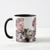Mug Chien Dalmatien Chien mignon Poignée Noir Blanc Mu (Gauche)
