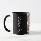 Mug Chien Dalmatien Chien mignon Pot Noir Blanc Nom (Gauche)