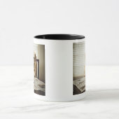 Mug Chien dans la routine de matin (Centre)